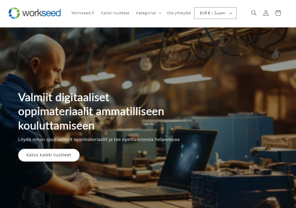 Valmiit sisällöt voit hankkia Workseedin verkkokaupasta. Mahdollisuus valita itse käyttämänsä opetussisällöt on keskeinen osa opettajan autonomiaa.